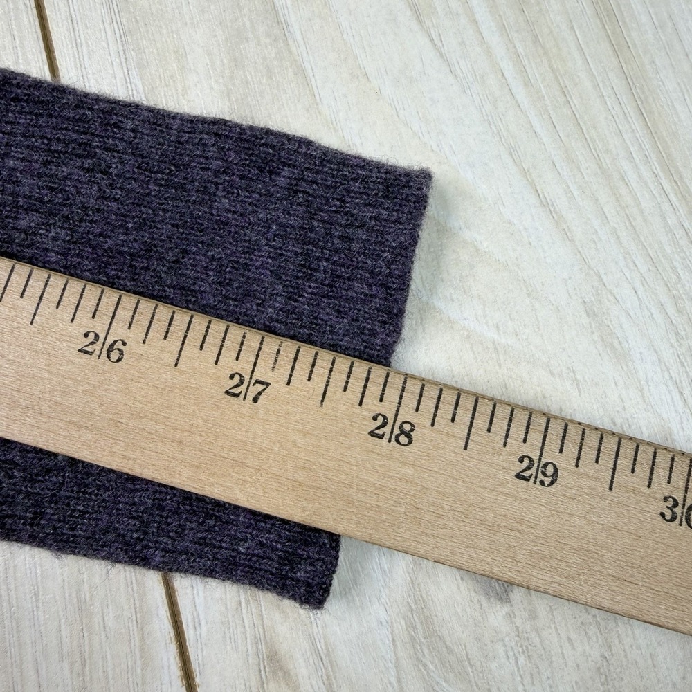 Garnet Hill Women's Oversized Turtleneck Cashmere Wool Sweater Purple Small - Picture 8 of 14